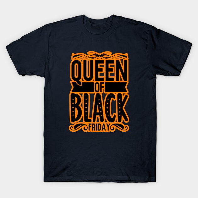 black friday, orange and black friday T-Shirt by Lebihanto